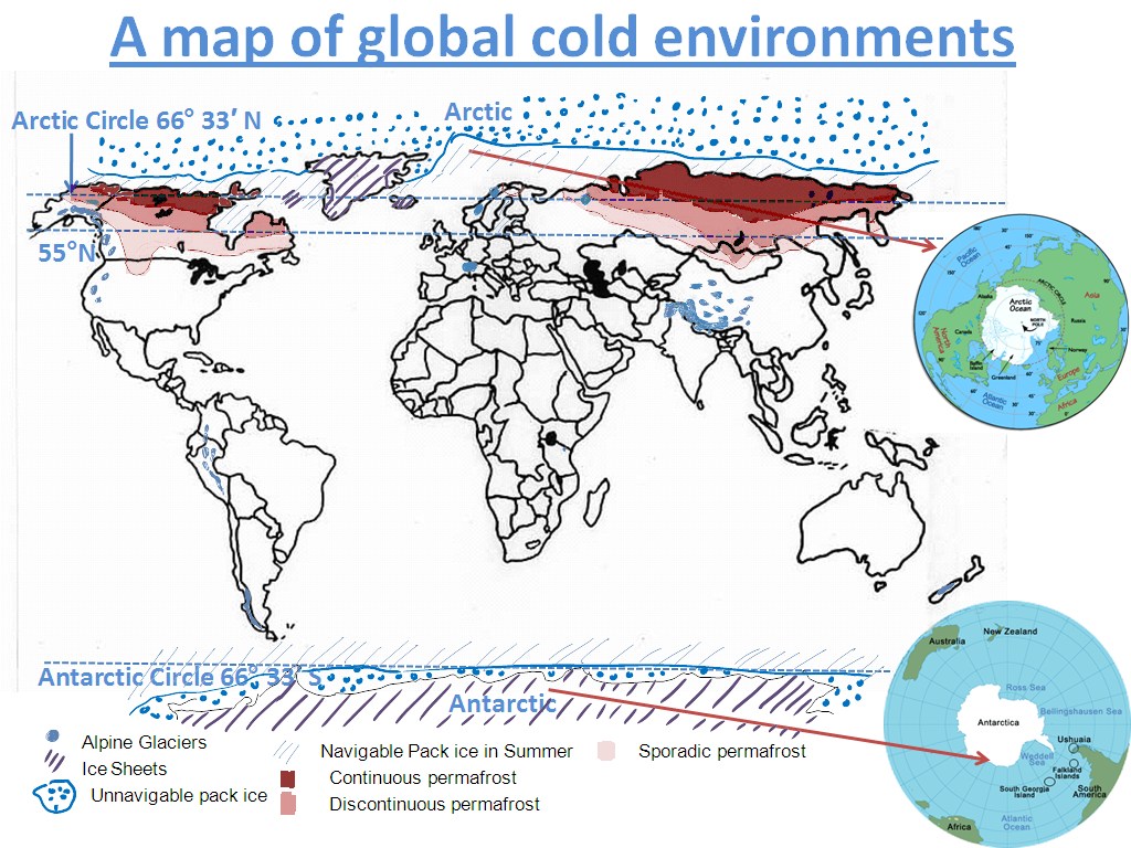Cold environments Distribution